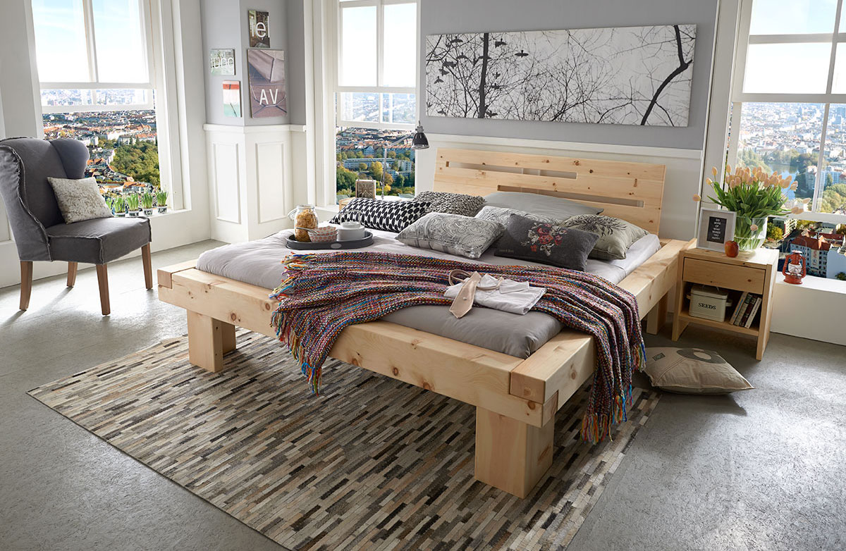 Ein Bett aus Zirbenholz bringt Erholung und Entspannung im Schlaf.